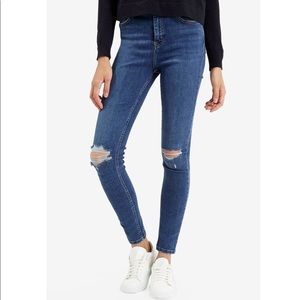 TOPSHOP MOTO JAMIE RIPPED JEANS